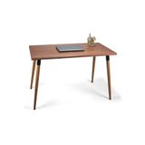 Mobenta Doğal Ağaç Masif Kütük Masa Ahşap Çalışma Masası Ofis Masası 60cm X 90cm ( Ağaç Ayak )