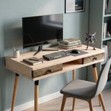 Mobenta Modest Desk: Masif Çalışma & Laptop Masası 2 Çekmece 1 Bölme - 120x60 BZ-CV