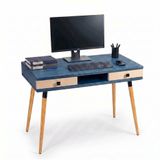 Mobenta Modest Desk: Masif Çalışma & Laptop Masası 2 Çekmece 1 Bölme - 120x60 IG-BZ