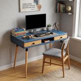 Mobenta Modest Desk: Masif Çalışma & Laptop Masası 2 Çekmece 1 Bölme - 120x60 IG-TK