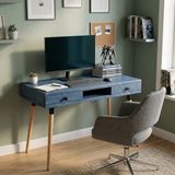 Mobenta Modest Desk: Masif Çalışma & Laptop Masası 2 Çekmece 1 Bölme - 120x60 IG