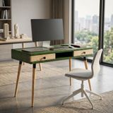 Mobenta Modest Desk: Masif Çalışma & Laptop Masası 2 Çekmece 1 Bölme - 120x60 YE-BZ