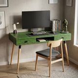 Mobenta Modest Desk: Masif Çalışma & Laptop Masası 2 Çekmece 1 Bölme - 120x60 YE