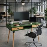 Mobenta Modest Desk: Masif Çalışma ve Laptop Masası 2 Çekmece 1 Bölme - 120x60 Ye-tk Çok Renkli