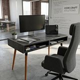Mobenta Slot Desk: Masif Çalışma ve Laptop Masası 2 Gözlü Depolama - 120x60 An Çok Renkli