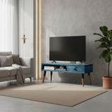Mobenta Slot TV: Masif Ahşap TV Ünitesi 2 Açık Bölme - 120 IG