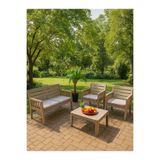 MOBETTO Ada 2+1+1+S Bahçe Takımı / Balkon - Bahçe - Teras Mobilyası