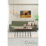 Mobetto Daily Üçlü Kanepe Salon Oturma Odası Koltuk Yataklı/sandıklı - Yeşil