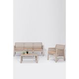 Mobetto Lara / 3 1 S Bahçe Takımı Balkon - Bahçe - Teras Mobilyası / Cappucino