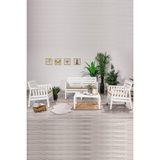 Mobetto Lara Beyaz 2+1+1+ Balkon Bahçe Oturma Grubu Modern Tasarım ve Konforlu Kullanım Özellikleriyle