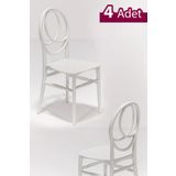 MOBETTO Phoenix Mutfak Sandalye -beyaz