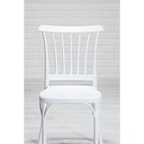 MOBETTO Violet Home Mutfak Sandalyesi 4 Adet - Beyaz