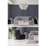 Mobetto Vivaldi 3+1 Salon&oturma Odası Koltuk Takımı - Gri&siyah