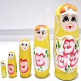 Mobgift 5’Li Matruşka Bebek Ahşap