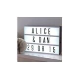 MOBGİFT A4 Işıklı Harfli Dekoratif Led Pano Lightbox Usb Girişli