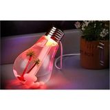 Mobgift Ampul Hava Nemlendirici LED Işıklı Dekoratif Buhar Makinesi Masa/gece Lambası (7 Renkli)