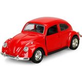 Mobgift Büyük Boy Uzun Model Metal Vosvos Çek Bırak Oyuncak Araba (Kırmızı)