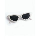 Mobgift Cat Eye Retro Güneş Gözlüğü (Beyaz)