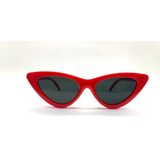 Mobgift Cat Eye Retro Güneş Gözlüğü (Kırmızı)