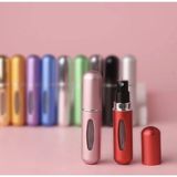 MOBGİFT Doldurulabilir Mini Parfüm Şişesi Çanta Içi Mini Seyahat Yedek Cep Parfüm Şişesi 5 ml 5 Adet