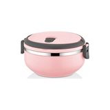 Mobgift Freshbox Tek Katlı Sefer Tası Yemek Termosu - Pudra Pembe - 1 Katlı