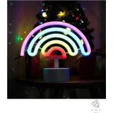 Mobgift Gökkuşağı Tasarımlı Neon Led Masa Ve Gece Lambası