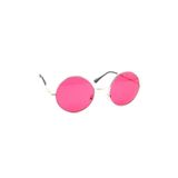MOBGİFT John Lennon Güneş Gözlüğü Yuvarlak Pembe Camlı