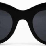 Mobgift Kadın Cat Eye Gözlük Yuvarlak Model Siyah