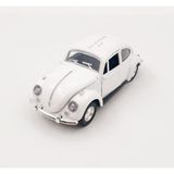 Mobgift Kişiye Özel Büyük Boy Uzun Model Metal Vosvos Çek Bırak Oyuncak Araba (Beyaz) - Bej