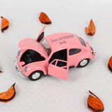 Mobgift Kişiye Özel Büyük Boy Uzun Model Metal Vosvos Çek Bırak Oyuncak Araba (Pembe) - Renkli