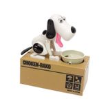 Mobgift Para Yiyen Köpek Kumbara Beyaz Siyah