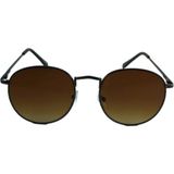 Mobgift RB Round Oval Unisex Güneş Gözlüğü (Kahverengi)