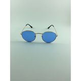 Mobgift RB Round Oval Unisex Güneş Gözlüğü (Mavi)