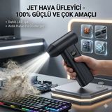 Mobgift Turbo Jet Fan Çok Amaçlı Hızlı Mangal Fanı 5+1 Kademe 65W Max Power LED Göstergeli