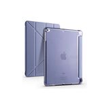 Mobify Apple iPad 9.7 2018 (6.nesil) Tri Folding Kalem Bölmeli Standlı Kılıf - Mor