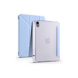 Mobify Apple iPad Mini 2021 (6.nesil) Tri Folding Kalem Bölmeli Standlı Kılıf - Mavi