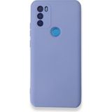 Mobify General Mobile Gm 21 Plus Kılıf Içi Kadife Kaplı Telefonu Çizmeyen Hafif Yapılı Flexfit Silikon Kapak - Lila