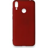 Mobify Huawei Honor 8c Kılıf Ince ve Esnek Yapılı Air Softy Premium Silikon Kapak - Bordo