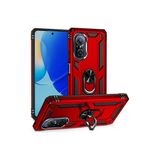 Mobify Huawei Nova 9 Se Kılıf Tam Koruma Çift Katmanlı Ibiza Sert Silikon Kapak - Kırmızı