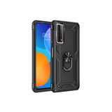 Mobify Huawei P Smart 2021 Kılıf Tam Koruma Çift Katmanlı Ibiza Sert Silikon Kapak - Siyah