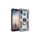 Mobify Huawei P20 Lite Kılıf Tam Koruma Çift Katmanlı Ibiza Sert Silikon Kapak - Gri