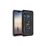 Mobify Huawei P20 Lite Kılıf Tam Koruma Çift Katmanlı Ibiza Sert Silikon Kapak - Siyah