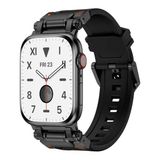 Mobify Mobil Aksesuarda Devrim Apple Watch 10 46Mm Krd-101 Titanyum Metal Başlıklı Şık Yumuşak Konforlu Silikon Kordon