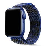 Mobify Mobil Aksesuarda Devrim Apple Watch 38Mm Kamuflaj Desenli Hasır Örgü Şık Sağlam Metal Kordon Krd40