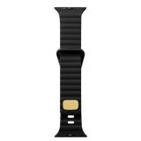 Mobify Mobil Aksesuarda Devrim Apple Watch 38Mm Şık Silikon Gövde Tokalı Sağlam Metal Kordon Krd73