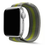 Mobify Mobil Aksesuarda Devrim Apple Watch 40Mm Kamuflaj Desenli Hasır Örgü Şık Sağlam Metal Kordon Krd40