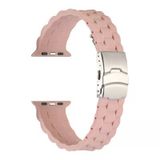 Mobify Mobil Aksesuarda Devrim Apple Watch 42Mm Metal Tokalı Ayarlanabilir Yapılı Soft Yumuşak Konforlu Silikon Kordon Krd72
