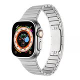 Mobify Mobil Aksesuarda Devrim Apple Watch 42Mm Parça Çizgi Tasarımlı Ayarlanabilir Yapılı Şık Sağlam Metal Kordon Krd35