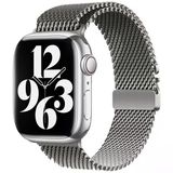 Mobify Mobil Aksesuarda Devrim Apple Watch 42Mm Şık Metal Nefes Alan Hafif Hasır Kordon Krd121