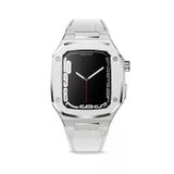Mobify Mobil Aksesuarda Devrim Apple Watch 44Mm Metal Gövdeli Şık Zarif Deri Kordon Krd67